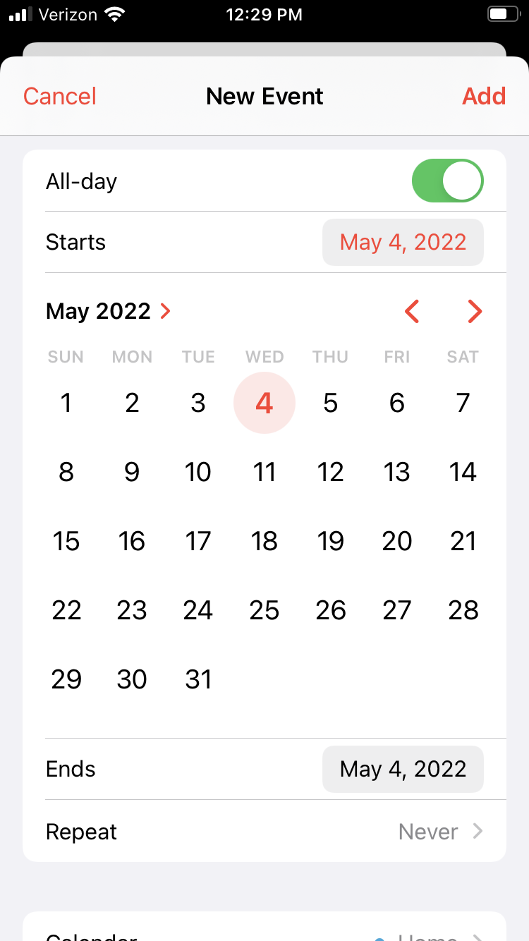 The iOS Calendar App Tutorial 📆 | Arica-Conrad-Portfolio